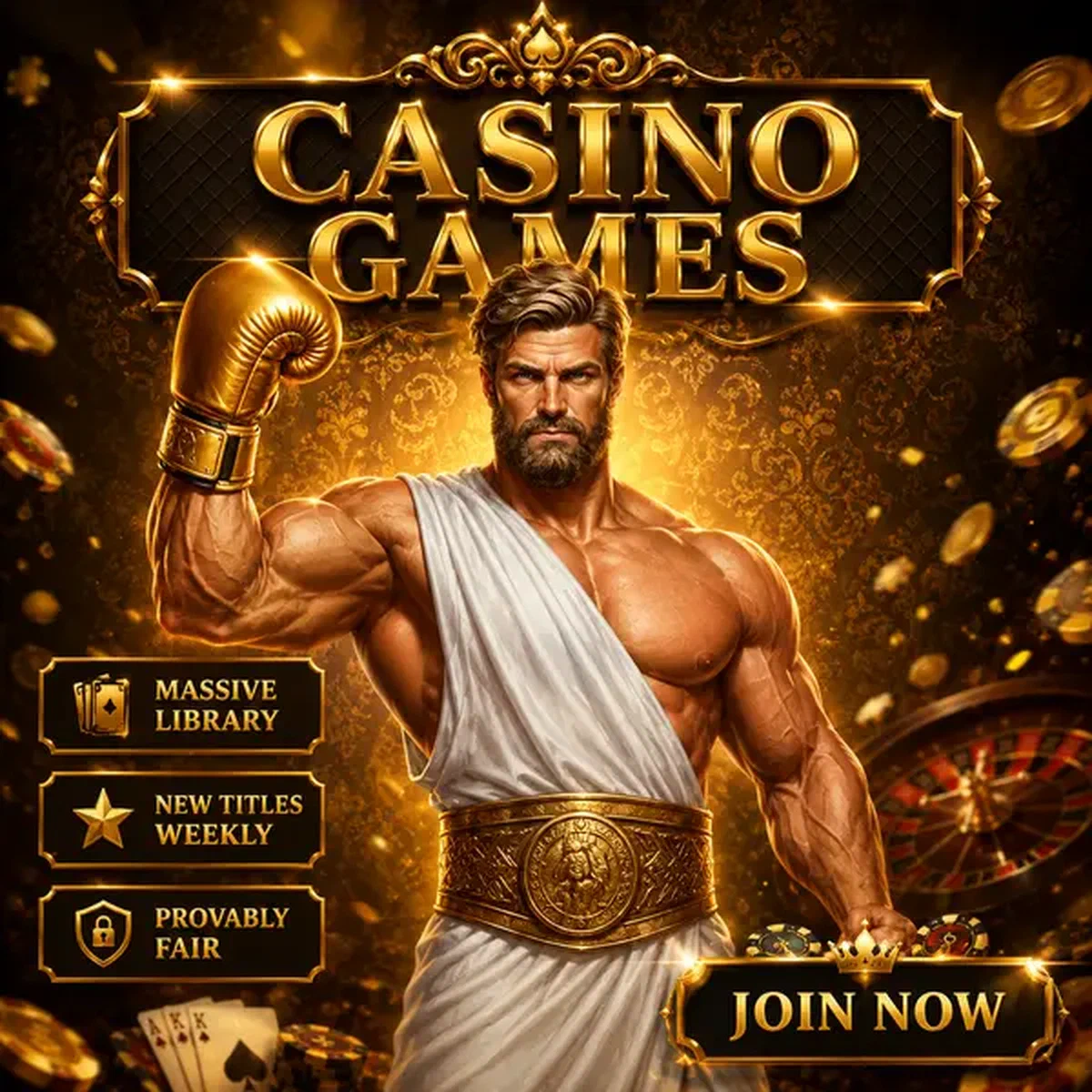 VIP-speler houdt gouden bokshandschoen vast bij Savaspin Casino Games-lobby